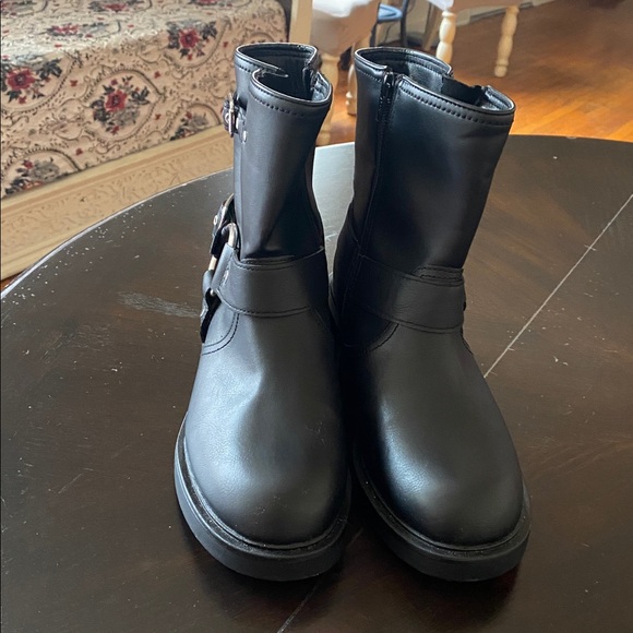 New Black Ankle Boots size 8 - Picture 10 of 11